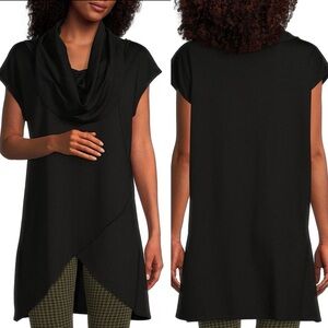 Bryn Walker Lavinia Short Sleeve Crossover High-Low Hem Tunic